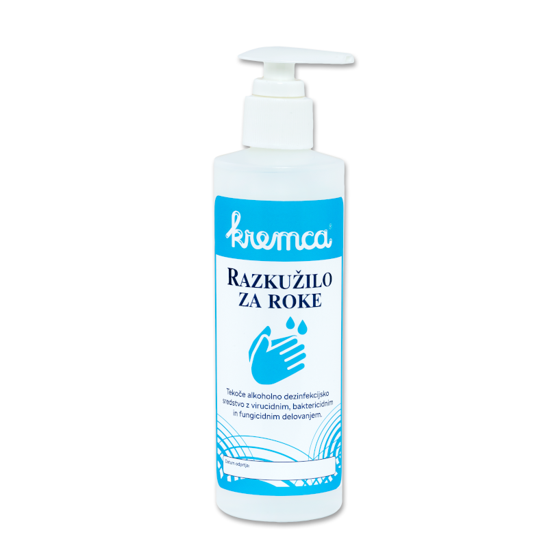 KREMCA hand sanitizer, 250ml KREMCA hand sanitizer, 250ml