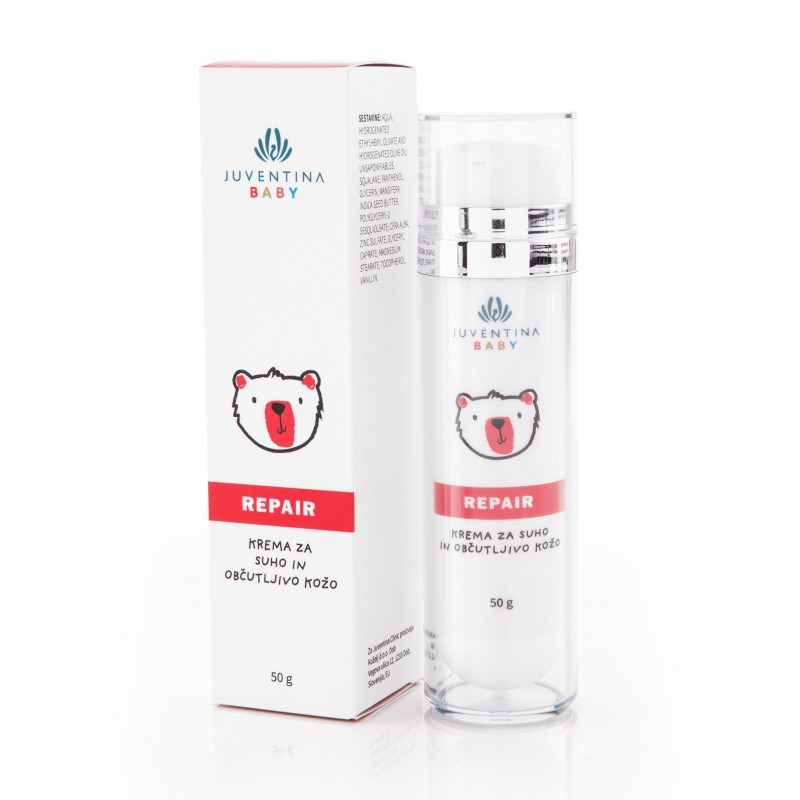 Juventina BABY REPAIR krema za suho in občutljivo kožo, 50 g Juventina BABY REPAIR krema za suho in občutljivo kožo, 50 g